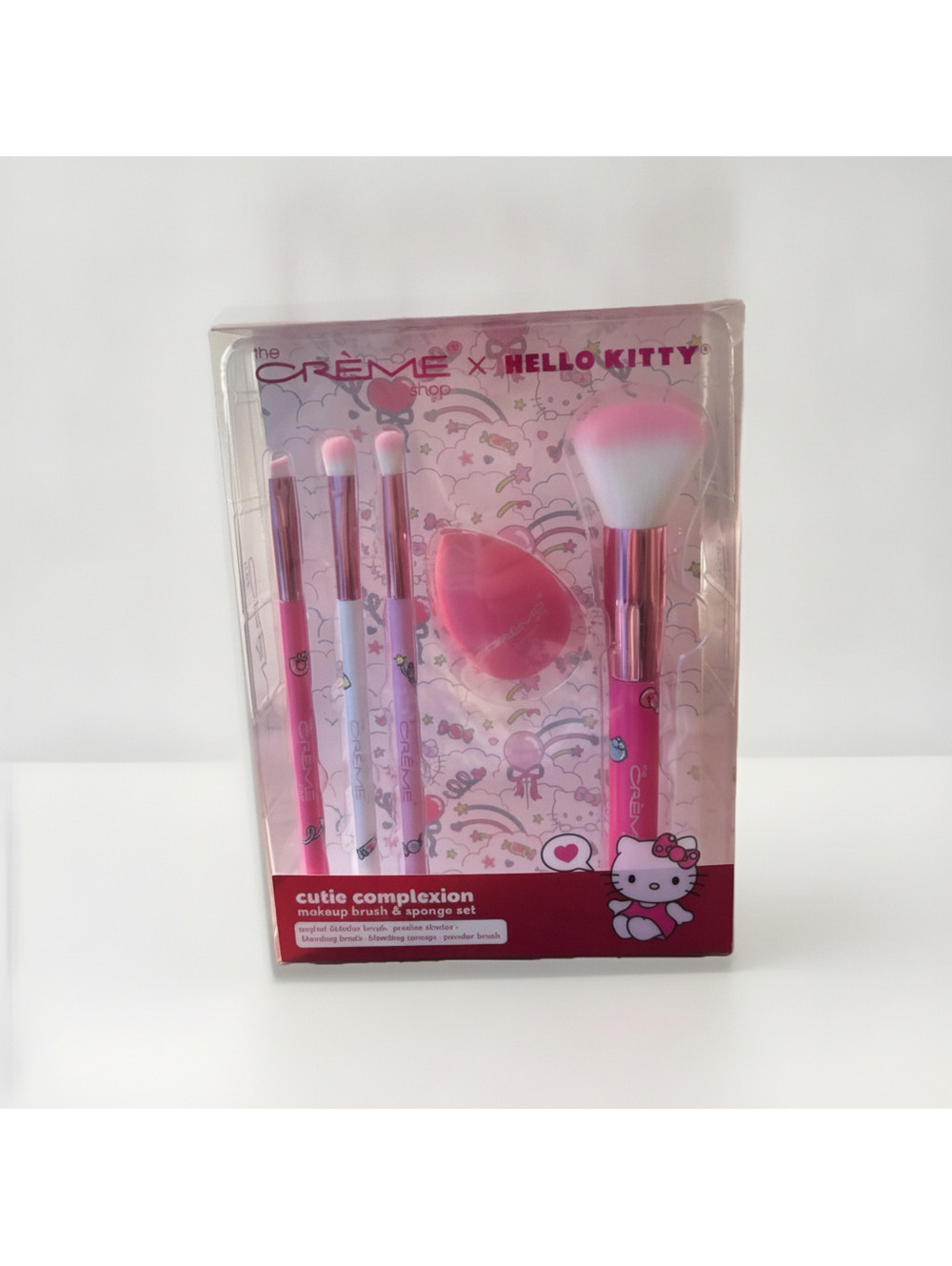 The Crème x Hello Kitty Limited Edition Cutie Complexion Makeup Brush Set NEW